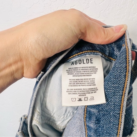 AGOLDE Nico Button Fly High Rise Slim 23 - Picture 9 of 9